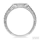 1/5 Ctw Diamond Matching Wedding Band in 14K White Gold