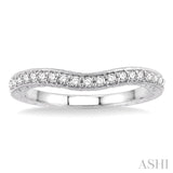 1/4 Ctw Diamond Wedding Band in 14K White Gold