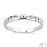 1/10 Ctw Round Cut Diamond Band in 10K White Gold