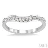 1/6 Ctw Round Cut Diamond Wedding Band in 14K White Gold