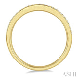 1/10 ctw Round Cut Diamond Wedding Band in 14K Yellow Gold