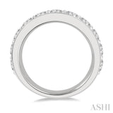 2 ctw Round Cut Diamond Wedding Band in 14K White Gold