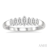 1/20 Ctw Round Cut Diamond Ring in 10K White Gold