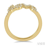 1/5 Ctw Love Round Cut Diamond Fashion Ring in 14K Yellow Gold