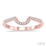 1/6 Ctw Round Cut Diamond Wedding Band in 14K Rose Gold