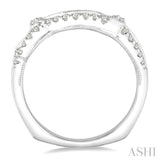 1/5 Ctw Round Diamond Wedding Band in 14K White Gold