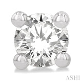 1/20 Ctw Round Cut Diamond Stud Earring in 14K White Gold