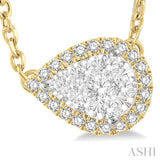 Pear Shape Lovebright Essential Diamond Necklace