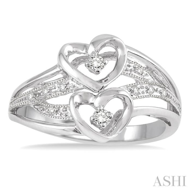 Promise Ring Diamond Accent Sterling Silver