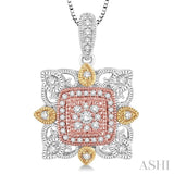 Flower Shape Diamond Pendant